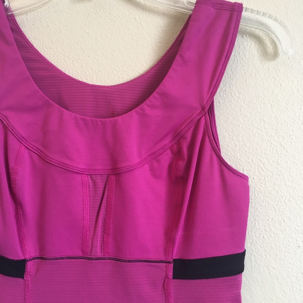 Lululemon Scoop Neck Magenta Athletic Tank Top - Picture 2 of 7